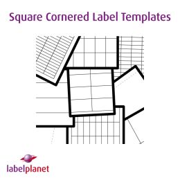 Label Templates For Rectangles With Square Corners