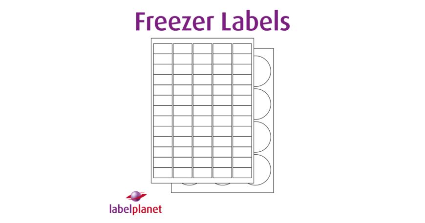 Our DF range of labels is made of matt white paper and a deep freeze adhesive.