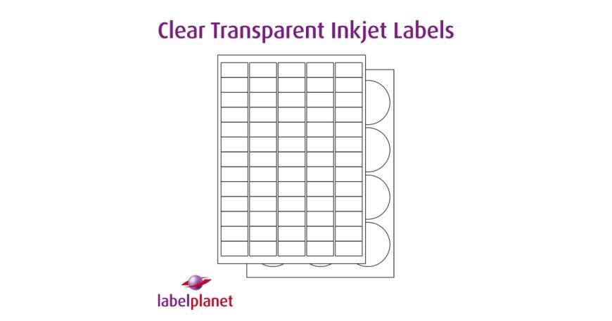 Our GCP range of labels is made with gloss clear polyester with a permanent adhesive and is suitable for inkjet printers only.