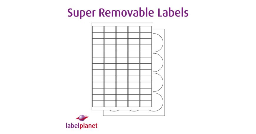 Our GREM range of labels is made of matt white paper with a super removable adhesive.