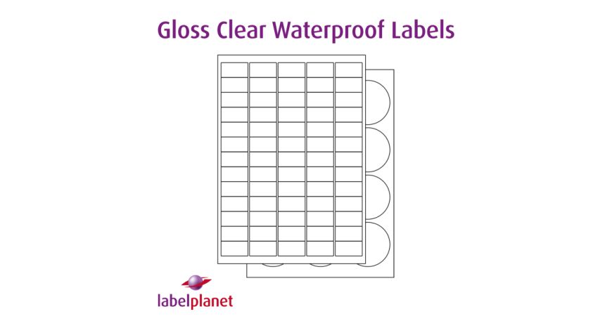 Our GTP range of label is made of gloss transparent polyester with a permanent adhesive and is suitable for laser printers only.