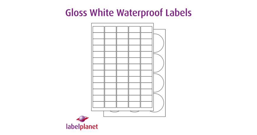 Our GWP range of labels is made of gloss white polyester with a permanent adhesive and is suitable for laser printers only.
