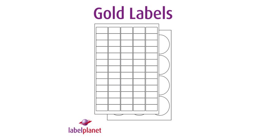 Our LG range of labels is made of gold paper with a permanent adhesive and is suitable for laser printers only.
