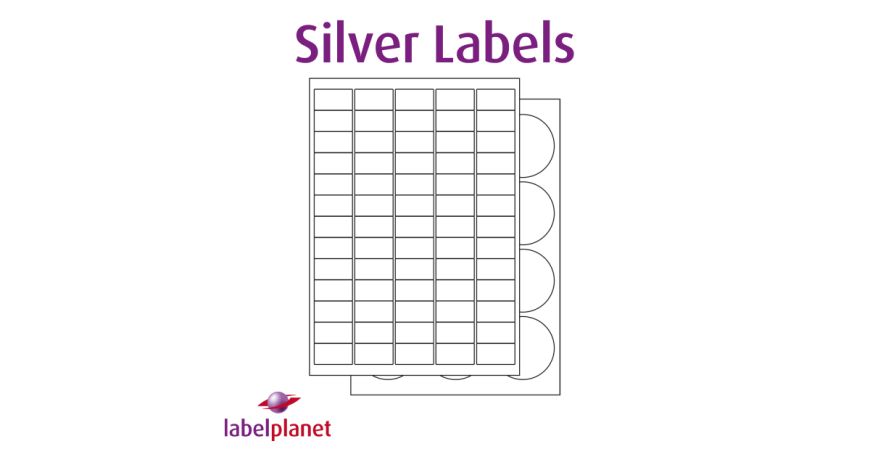 Our LS range of labels is made of silver paper with a permanent adhesive and is suitable for laser printers only.