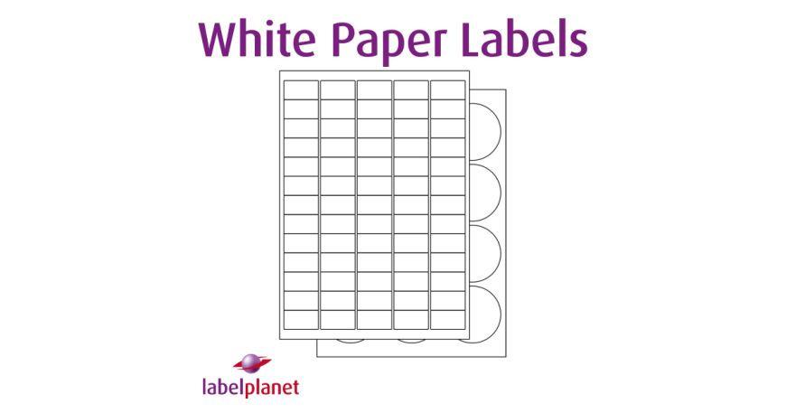 Our STA range is made of matt white paper with a permanent adhesive.