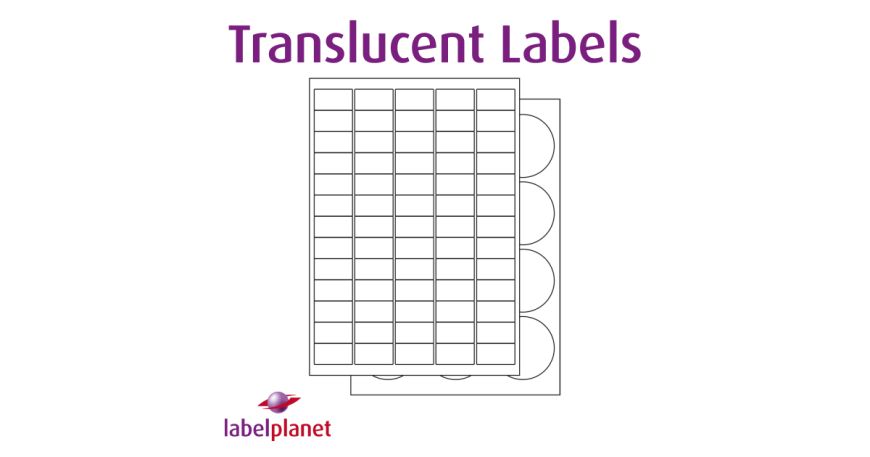 Our TL range is made of translucent paper with a permanent adhesive and is suitable for laser printers only.