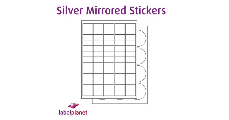 Our MSP range is made of mirrored silver polyester with a permanent adhesive and is suitable for laser printers only.