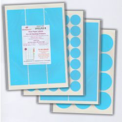 Blue Labels, 21 Per Sheet, 63.5 x 38.1mm