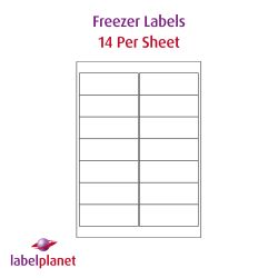 Freezer Labels, 14 Per Sheet, 99.1 x 38.1mm, LP14/99 DF