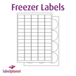 Freezer Labels, 65 Per Sheet, 38.1 x 21.2mm, LP65/38 DF