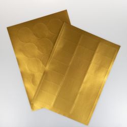 Luxury Metallic Gold Labels For Laser Printers, 6 per sheet, 99.1 x 93.1mm, LP6/99 LG