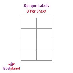 Opaque Labels, 8 Paper Labels, 99.1 x 67.7mm, LP8/99 OPQ