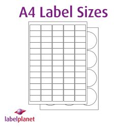 Paper Labels, 1 White Label Per Sheet, 210 x 297mm, LP1/210J