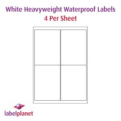 Polyolefin Waterproof Labels, 99.1 x 139mm, LP4/99 MWPO