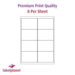 Premium Quality Paper Labels, 8 Labels, 99.1 x 67.7mm, LP8/99 MPQ