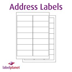 Rectangle Labels (Round Corners) For Inkjet/Laser Printers, 65 per sheet, 38.1 x 21.2mm, LP65/38