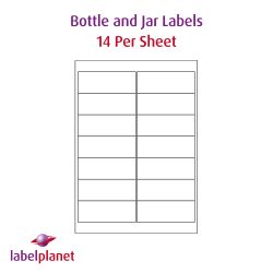 Water Wash Off Labels, 14 Per Sheet, 99.1 x 38.1mm, LP14/99 WW