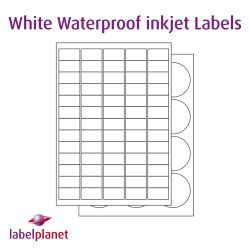 Waterproof Labels For Inkjet Printing. LP65/38 MWPP, 38.1 x 21.2mm