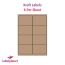 Brown Kraft Labels, 8 Per Sheet, 99.1 x 67.7mm, LP8/99 BRK