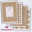 Brown Ribbed Kraft Labels For Inkjet/Laser Printers, 4 per sheet, 210 x 74.25mm, LP4/210 BRK