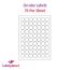 Circular Labels For Inkjet/Laser Printers, 70 per sheet, 25mm diameter, LP70/25R