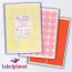 Coloured Labels For Inkjet/Laser Labels, 14 per sheet, 105 x 42.42mm, LP14/105 C