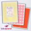 Coloured Paper Labels, 12 Per Sheet, 105 x 49.5mm, LP12/105 C