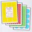 Coloured Paper Labels, 21 Per Sheet, 63.5 x 38.1mm, LP21/63 C