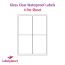 Gloss Transparent Labels, 4 Labels, 99.1 x 139mm, LP4/99 GTP