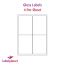 Gloss White Labels For Laser Printers, 4 per sheet, 99.1 x 139mm, LP4/99 GW