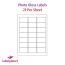 Gloss White Photo Quality Labels For Inkjet/Laser Printers, 21 per sheet, 63.5 x 38.1mm, LP21/63 GWPQ