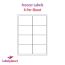 Matt White Freezer Labels For Laser Printers, 8 per sheet, 99.1 x 67.7mm, LP8/99 DF