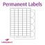 Matt White High Tack Labels For Inkjet/Laser Printers, 21 per sheet, 63.5 x 38.1mm, LP21/63 HT