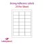Matt White High Tack Labels For Inkjet/Laser Printers, 21 per sheet, 63.5 x 38.1mm, LP21/63 HT