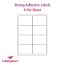 Matt White High Tack Labels For Inkjet/Laser Printers, 8 per sheet, 99.1 x 67.7mm, LP8/99 HT