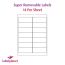 Matt White Low Tack Labels For Inkjet/Laser Printers, 14 per sheet, 99.1 x 38.1mm, LP14/99 GREM