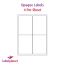 Matt White Opaque Labels For Inkjet/Laser Printers, 4 per sheet, 99.1 x 139mm, LP4/99 OPQ
