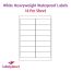 Matt White Polyolefin Labels For Laser Printers, 14 per sheet, 99.1 x 38.1mm, LP14/99 MWPO