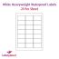 Matt White Polyolefin Labels For Laser Printers, 21 per sheet, 63.5 x 38.1mm, LP21/63 MWPO