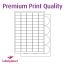 Matt White Premium Quality Labels For Inkjet/Laser Printers, 65 per sheet 38.1 x 21.2mm, LP65/38 MPQ