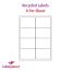 Matt White Recycled Labels For Inkjet/Laser Printers, 8 per sheet, 99.1 x 67.7mm, LP8/99 RCY