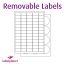 Matt White Removable Labels For Inkjet/Laser Printers, 65 per sheet, 38.1 x 21.2mm, LP65/38 REM