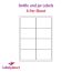 Matt White Wash Off Labels For Inkjet/Laser Printers, 8 per sheet, 99.1 x 67.7mm, LP8/99 WW