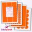 Orange Labels For Inkjet/Laser Labels, 189 per sheet, 25.4 x 10mm, LP189/25 Orange