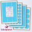 Oval Blue Labels, 4 Per Sheet, 90 x 135mm