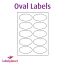 Oval Labels For Inkjet/Laser Printers, 10 per sheet, 95 x 53mm, LP10/95OV