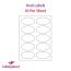 Oval Labels For Inkjet/Laser Printers, 10 per sheet, 95 x 53mm, LP10/95OV