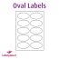 Paper Labels, 10 Oval Labels Per Sheet, 95 x 53mm, LP10/95OV