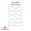 Paper Labels, 10 Oval Labels Per Sheet, 95 x 53mm, LP10/95OV