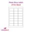 Photo Gloss Labels, 21 Per Sheet, 63.5 x 38.1mm, LP21/63 GWPQ
